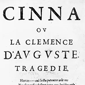 Title page of Cinna ou la Clemence d Auguste
