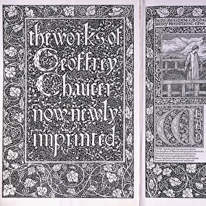 Title page and opening page from the Kelmscott Press edition of