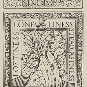 Titlepage to Lord Lyttons Last Poem (engraving)