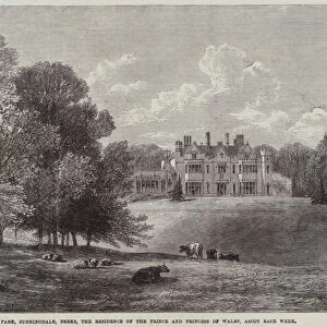 Titness Park, Sunningdale, Berks, the Residence of the Prince and Princess of Wales, Ascot Race Week (engraving)
