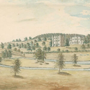 Tixall Hall and Gatehouse: water colour painting, nd [1762-1802] (painting)