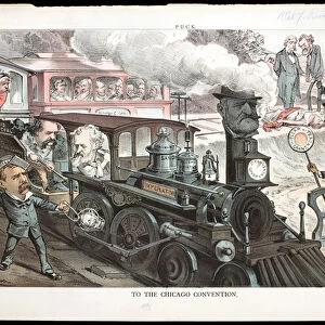 "To The Chicago Convention", 1880 (colour litho)