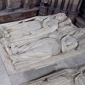 Tomb of Louis de France (d. 1407) Duke of Orleans and his wife, Valentin Visconti (d