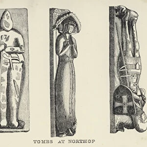 Tombs at Northop (engraving)