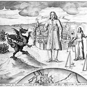 The Town of Mansoul, illustration from The Holy War by John Bunyan, 1682