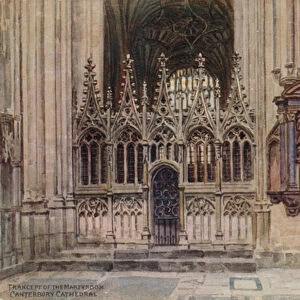 Trancept of the Martyrdom, Canterbury Cathedral (colour litho)