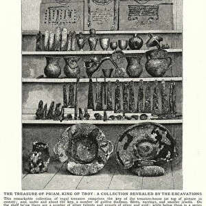 The treasure of Priam, King of Troy, a collection revealed by the excavations (litho)