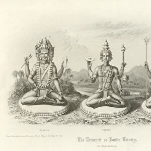 The Trimurti or Hindu Trinity (engraving)