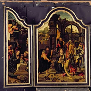 A Triptych; The Adoration of the Magi; The Nativity and The Presentation in the Temple
