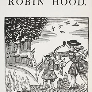 A True Tale of Robin Hood, illustration from Chap-books of the Eighteenth
