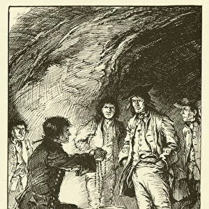 Turpin and his Gang in their Cave in Epping Forest (engraving)