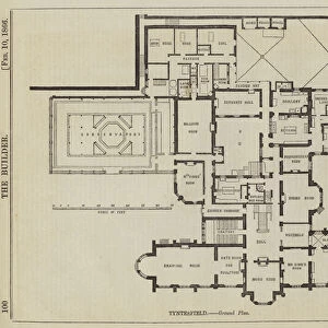 Tyntesfield, Ground Plan (engraving)