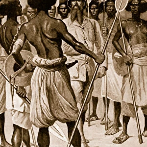 The type of warrior Burton met in Somaliland (litho)