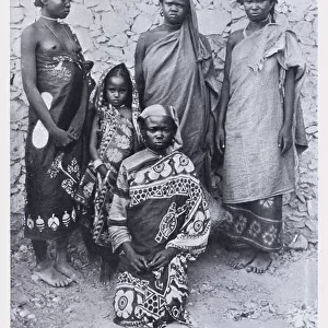 Typical Women of the Equatorial Region (b / w photo)