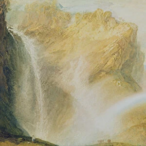 Upper Falls of the Reichenbach (w / c on paper)