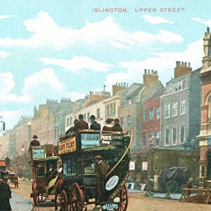 Upper Street in Islington (coloured photo)