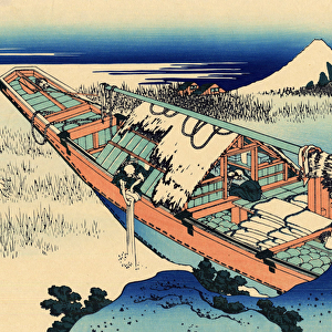 Ushibori in the Hitachi province, c. 1830 (woodblock print)