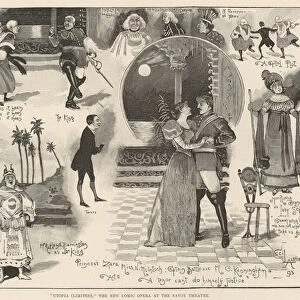 "Utopia (Limited), "the New Comic Opera at the Savoy Theatre (engraving)