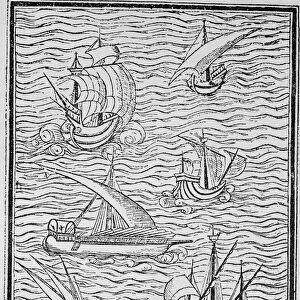 Vessels of Early Spanish Navigators, from The Narrative and Critical History of American