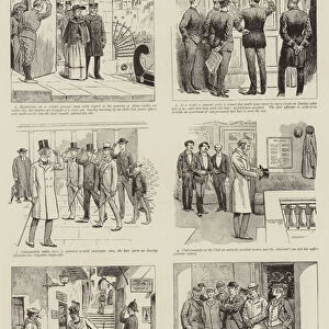The Vexed Question of Uniform and Plain Clothes (engraving)