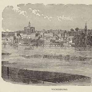 Vicksburg, Mississippi, USA (engraving)