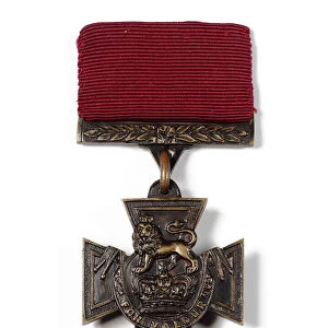 Victoria Cross (bronze with silk ribbon)