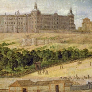View of the Alcazar of Madrid, 1650 (oil on canvas)