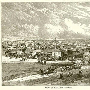 View of Ballarat, Victoria (engraving)