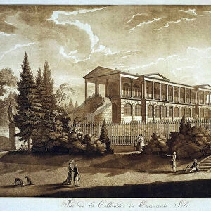 View of the Cameron Gallery in Tsarskoe Selo, 1793 (aquatint)