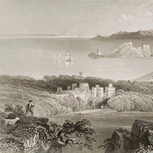 View of Howth Castle, County Dublin, Ireland, from Scenery and Antiquities of