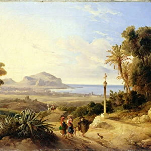 View of Palermo, 1840 (oil on canvas)