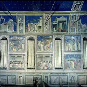 View of the south wall depicting scenes from the Life of Joachim and Anna