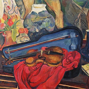 The Violin Case, 1923 (oil on canvas)
