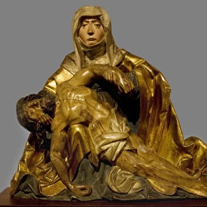 Virgin of mercy to Christ who died around 1510-1520, region of South Tyrol