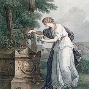 Virtue pays Homage at Rousseaus Tomb, Ermenonville (Tombeau de Jean Jacques Rousseau