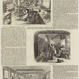 Visit to a Clerkenwell Clock Factory (engraving)