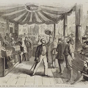 The Vote for Annexation at Naples, Polling Booth at Monte Calvario (engraving)
