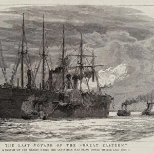 The Last Voyage of the "Great Eastern"(engraving)