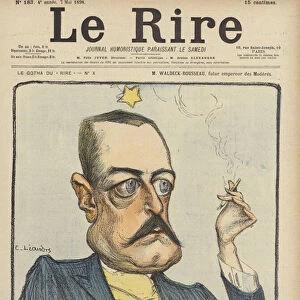 Waldeck-Rousseau, Illustration for Le Rire (colour litho)
