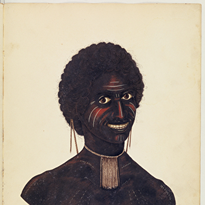 Wambela, wife of Cobbawn Wogi, native chief of Port Stephen, NSW, 1820 (w / c)