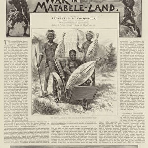 The War in Matabele-Land (litho)