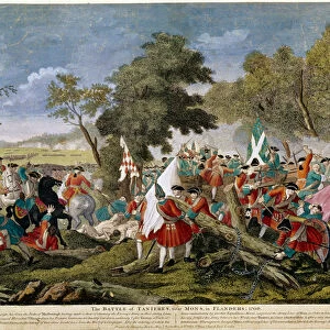 War of the Spanish Succession (1701-1714): view of the Battle of Malplaquet near Mons