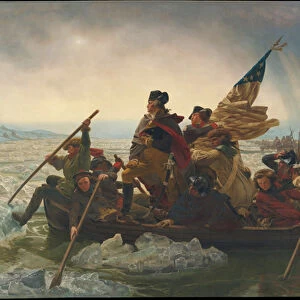 Washington Crossing the Delaware River, 25th December 1776, 1851 (oil on canvas)