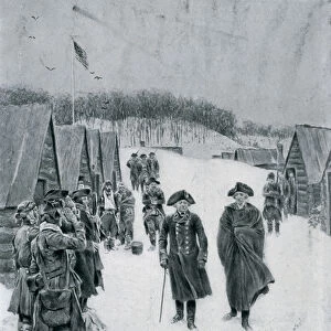 Washington and Steuben at Valley Forge, illustration from General Washington
