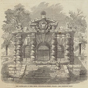 The Water-Gate of York House, Buckingham-Street, Strand (engraving)