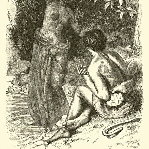 The Water Nymph appearing to the Shepherd (engraving)
