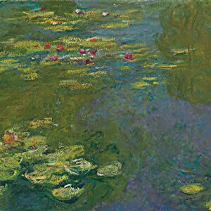 The Waterlily Pond; Le bassin aux nympheas, 1919 (oil on canvas)