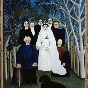 The wedding around 1905. Painting by Henri Rousseau dit Le Douanier (1844-1910), 1905