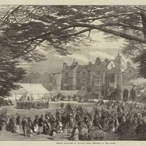 Wedding Festivities at Holland House, Breakfast in the Garden (engraving)
