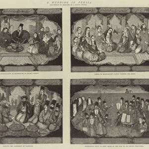 A Wedding in Persia (engraving)